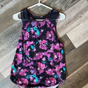 LULULEMON floral athleisure tank top